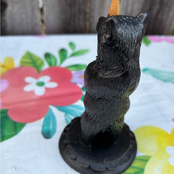 Estate Black Forest Bear Pencil Holder Vintage/Antique - Picture 7 of 13